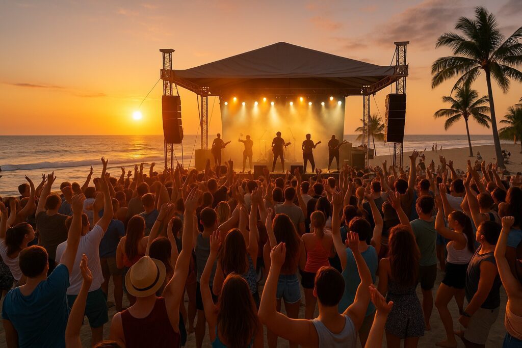 Picture of beach music festival - Photo by Maverick-Country.com