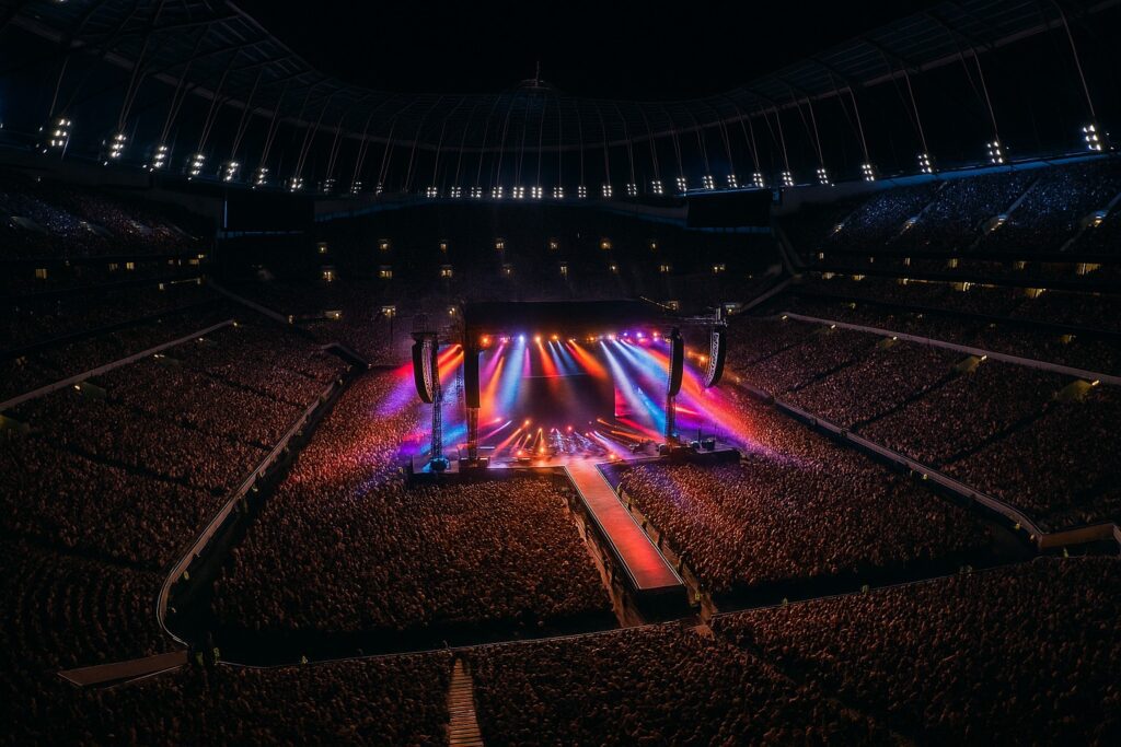 Picture of music stage at Tottenham Hotspurs Stadium - Maverick